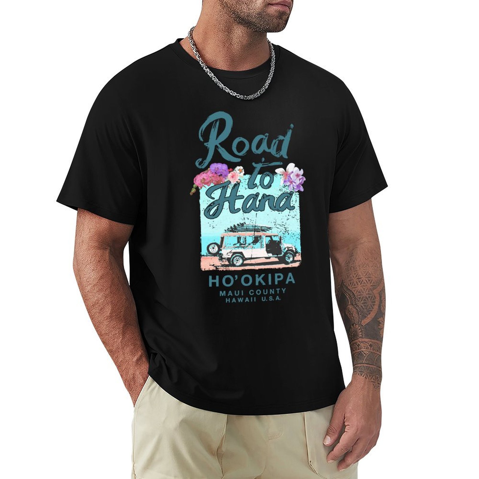 Road to Hana Maui Hawaii Vinta - Vintage Hawaiian Floral Shirt review and price