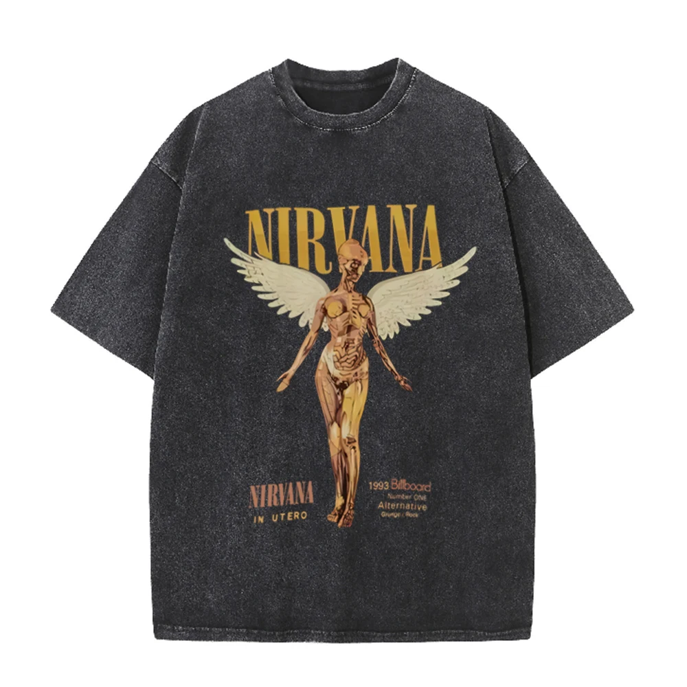 Retro Acid Wash Oversized T-sh - Acid Wash Vintage Graphic T Shirt review and price