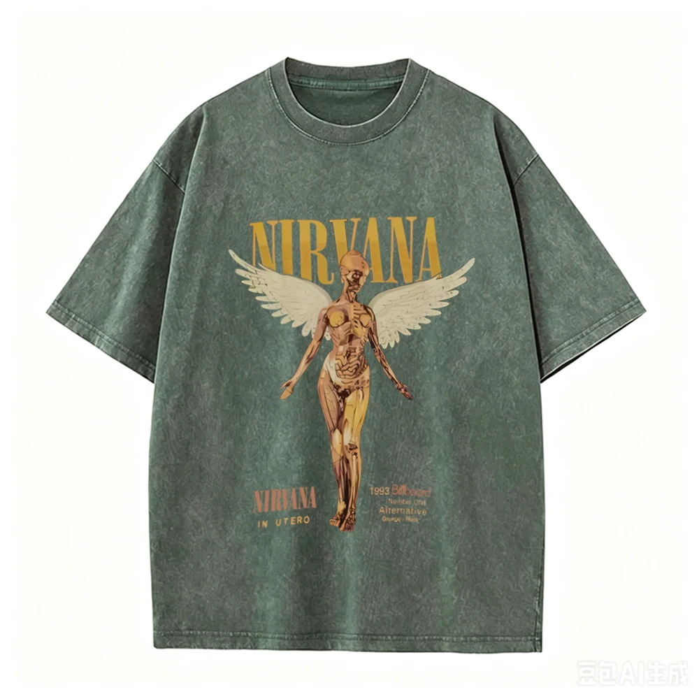 Retro Acid Wash Oversized T-sh - Acid Wash Vintage Graphic T Shirt review and price