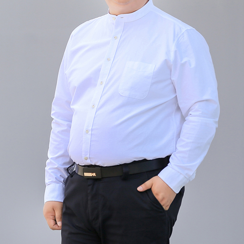 Autumn New Korean Shirt S-10XL - Mandarin Collar Formal Shirt Slim Fit review and price
