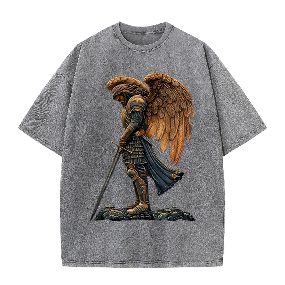 2026 Vintage Armored Angel War - Acid Wash Vintage Graphic T Shirt review and price