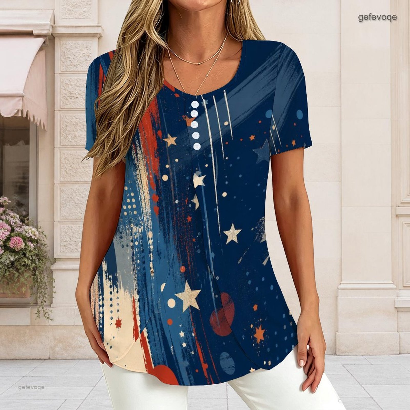 Women V Neck Short Sleeve T Sh - T-Shirts review and price