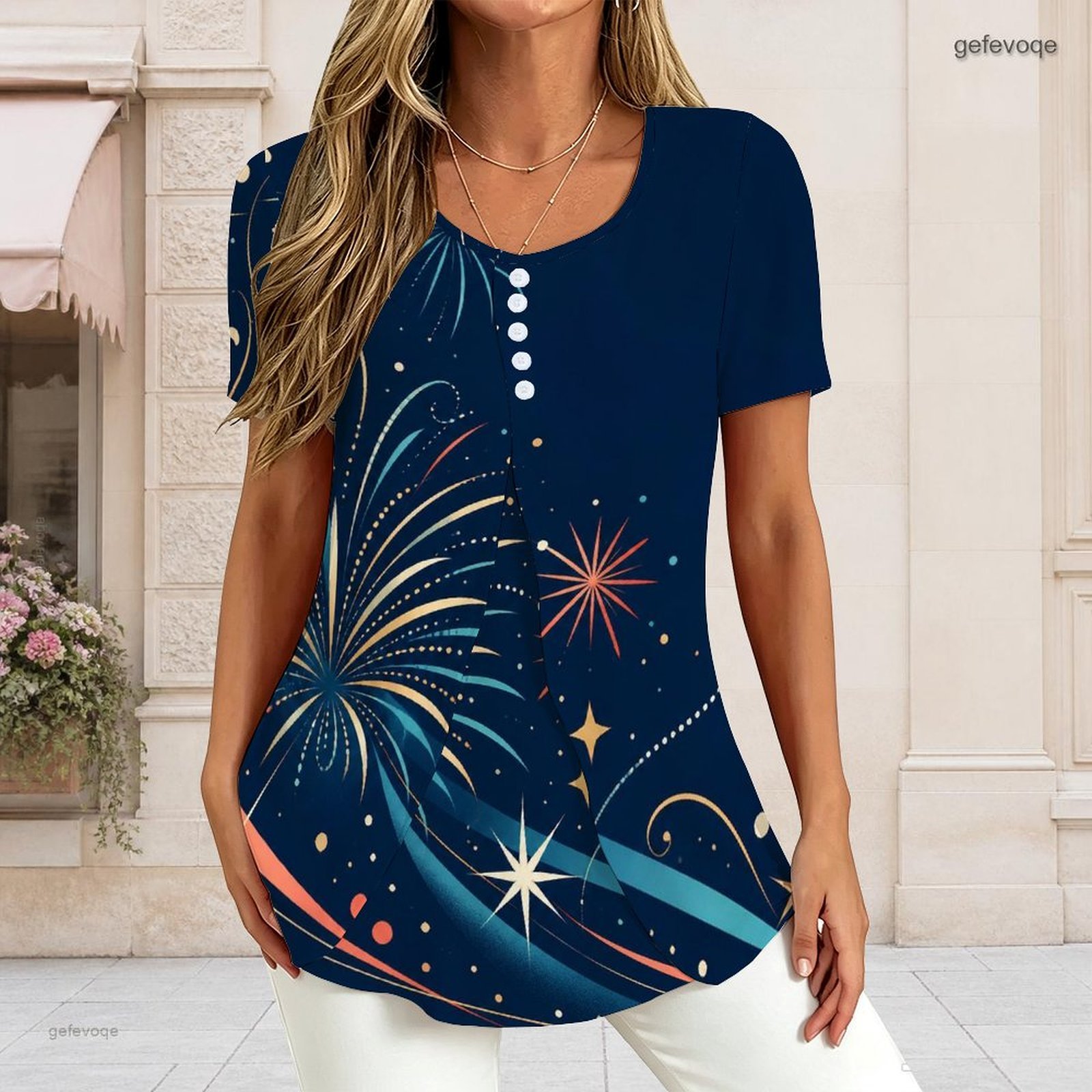 Women V Neck Short Sleeve T Sh - T-Shirts review and price